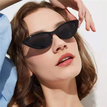 Internet Celebrities Hot Style Small Frame Metal Cat Eye Retro Wholesale Sunglasses Ladies Women Trendy Personality Sunglasses