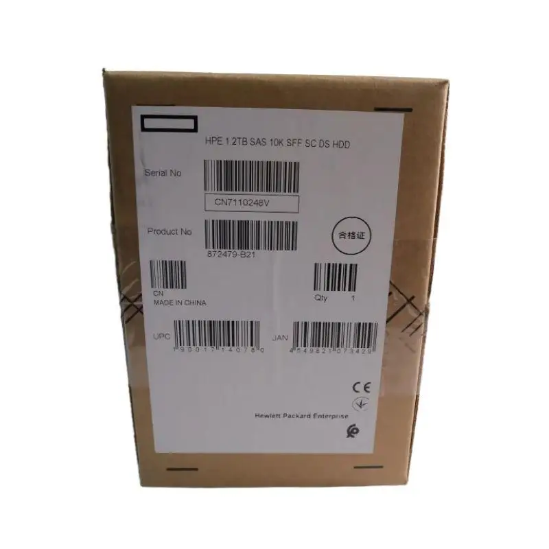 Original HPE 1.2TB SAS 12Gb/s 10K Hard Drive for Server | 512e Format 7.6ms