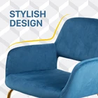 Furniture Accent Chairs Furniture Modern Living Room Armchairs With Gold Coating Legs