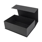 Custom Packing Gift Box Big Black Magnetic Jewelry Paper Flower Valentine Large Luxury Gift Boxes Packaging Custom Magnet Gift Boxes