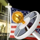 Brightenlux 2021 Super Bright 200lumen 26 Led Solar Flag Pole Light Outdoor Waterproof Powerful Led Solar Flagpole Light
