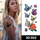 Butterfly Tattoo 3d Tattoo Colourful Waterproof Ink Printing 3D Butterfly Tattoo Sticker