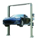 2 Post 1 Cylinder Hydraulic Lift Clear Floor Electric Release Car Hoist For Automobile Garage Repair Use