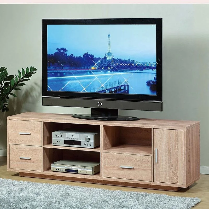 NOVA DMBQ051 Retro Design Living Room White Oak Storage TV Cabinet Solid Wood Model Tv Units Cabinet Furniture TV Stand
