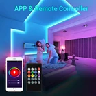 Led Led Led Strip Set IP20 Multi Color Music Sync Control Led Strip Lamp APP RGB BLE Led Strip Lights Set