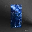 Panel Ocean Blue With Gold Color Resin Wall Panel For Living Room Wall Panel