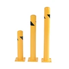 Post Safety Bollard OEM 24 Inch High Steel Outdoor Traffic/Wharf Road Warning Post Safety Bollard