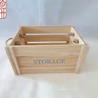 Gift Custom Unfinished Wood Crate Decorative Crates Wood Gift Storage Box Packing Crate