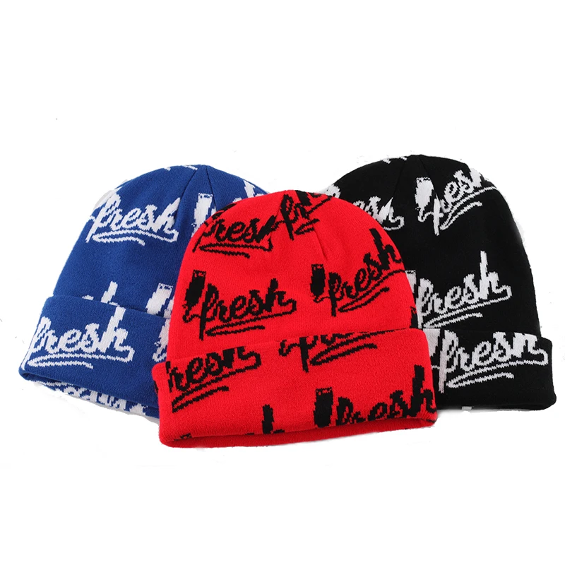 Wholesale Custom Logo Knitted Hats Warm 