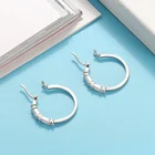 Hoop Earrings Hoop RINNTIN SE240 Jewelry Wholesale 925 Sterling Silver Hoop Earrings For Women