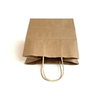Paper China Supplier Customized Packaging Brown Boutique Paper Bags With Logo And Handle