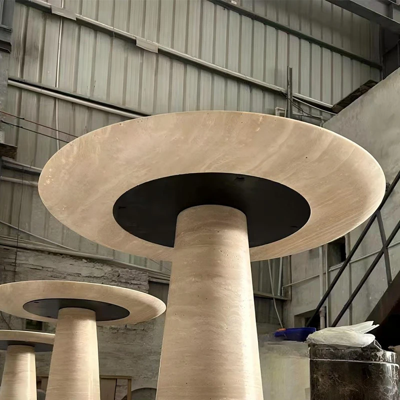 product luxury natural travertine modern handmade portable coffee table for living room home furniture-6