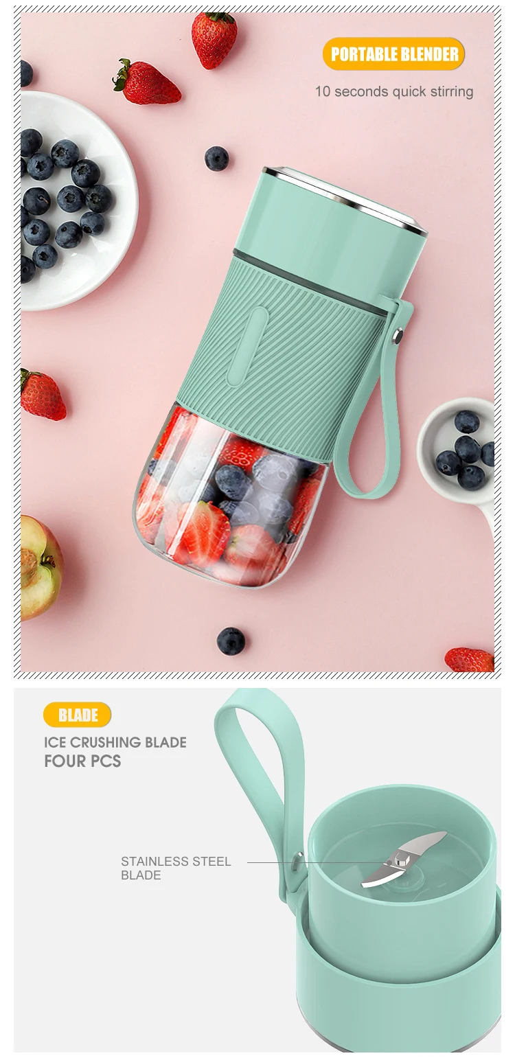 Mini mélangeur USB portable pour Smoothie, taille personnelle, rechargeable, 2019
