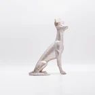 Popular Simple Home Decoration Accessories Modern Art Furnishing Resin Dog Sculpture Ornaments