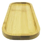 Natural Bamboo Shape Natural 100% Natural Bamboo Wood Oval Shape Bamboo Fruit Plate
