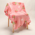 Hot Sale Superfine Fiber Luminous Cheap Warm Plush Custom Baby Knitted Throw Glow In The Dark Blanket