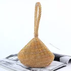 Crystal Evening Luxury Sweetheart Women Silver Crystal And Rhinestones Hand Bags Wristlet Evening Bag