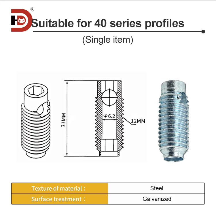 Aluminum Profile Threaded Fastening Sleeve/30/40 Right Angle Quick Fix Screw Nut Connector details