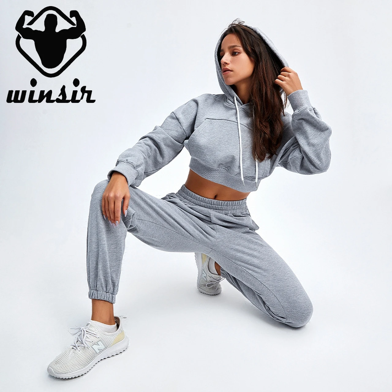 Custom Logo Two Piece Workout Set Women Clothing Solid Sports Hoodie Sweat  Shirts And Sweatpants Joggers Sweatsuit Tracksuit - Buy Sweatsuit Women Sets,Sportsuite  Women,Custom Logo Womens Jogger Sets Product on Alibaba.com