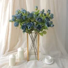 Rose New Exquisite Appearance Artificial Rose Long Single Stem Rose Flower