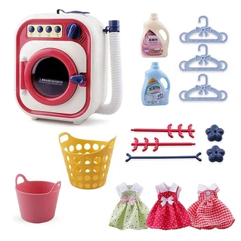 Children pretend play electric home appliance toy Cleaning Housework Set toy washing machine set
