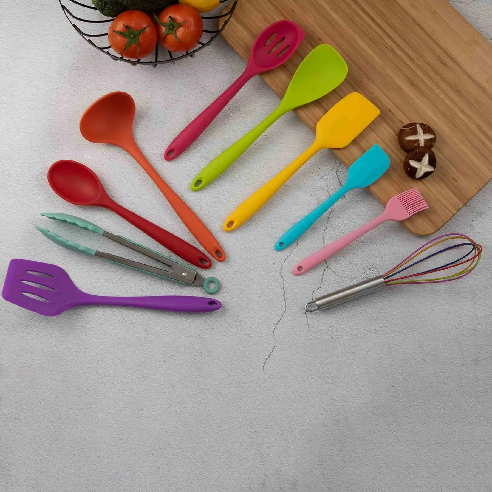 High performance Silicone Kitchen Utensil Set  Easy Clean Kitchen Accessories Set