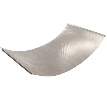 Stainless Steel Wedge Wire Curve Screen Flat Screen Panel For Fishpond filtration