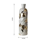 Flower Vase Various Good Quality Modern Leaf Design Grey Flower Vase For Home Decor Ceramic