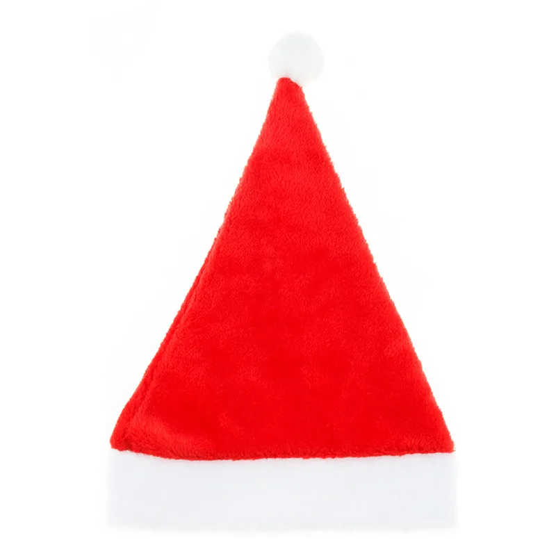 Cheap Stocked Good Quality Christmas Hat Xmas Party Hats Holiday for Adults Kids Unisex Santa Hat For Party Supplies