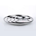 Plates Tray Wholesale Metal Restaurant Home Hotel Use Stainless Steel Dinner Plates Serving Round Tray
