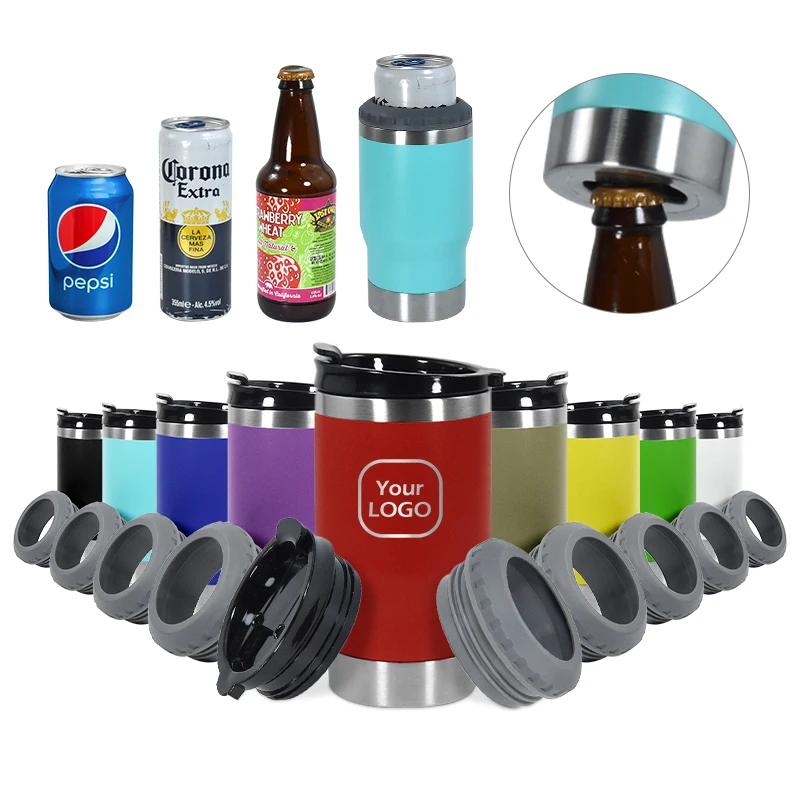 Stainless Steel Can Cooler, 14oz, Metal, Buckets - detail 6