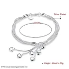 Silver Bracelets Custom Adjustable Bangle Jewelry Silver Women Charm Plated Silver Bracelets For Ladies