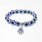 Men Women New Fashion Turkey Acrylic Religious Bracelet Evil Blue Eyes Bead