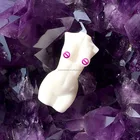 Stone 6CM Natural Jade Stone Female Body Model Carving Healing Crystal Goddess Women Torso Figurine