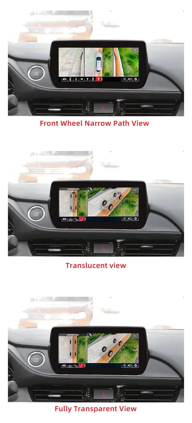 Wemaer 360 Degree AHD 1080P Panoramic Camera Around Bird View Parking Security System 3D AVM Car Camera for Mazda 6 & Mazda CX5 manufacture