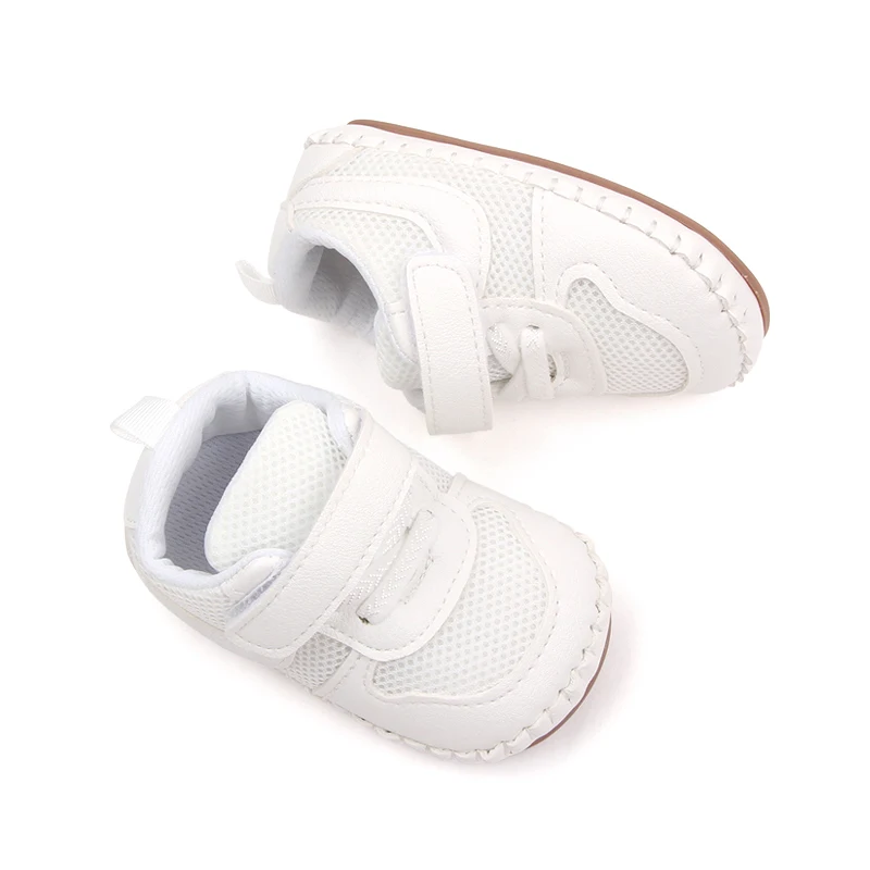 Spring and Autumn New Baby Striped Soft Sole Toddler Shoes Breathable Mesh Surface Infants Shoes supplier