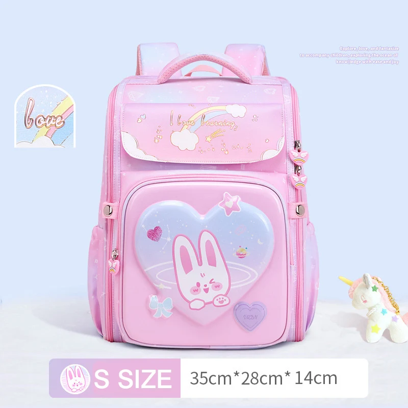 Amiqi MML-F168 Primary School Students Backpack 3D Cartoon Children'S Schoolbag New Kindergarten Bag For Girls Boy Cute Unicorn