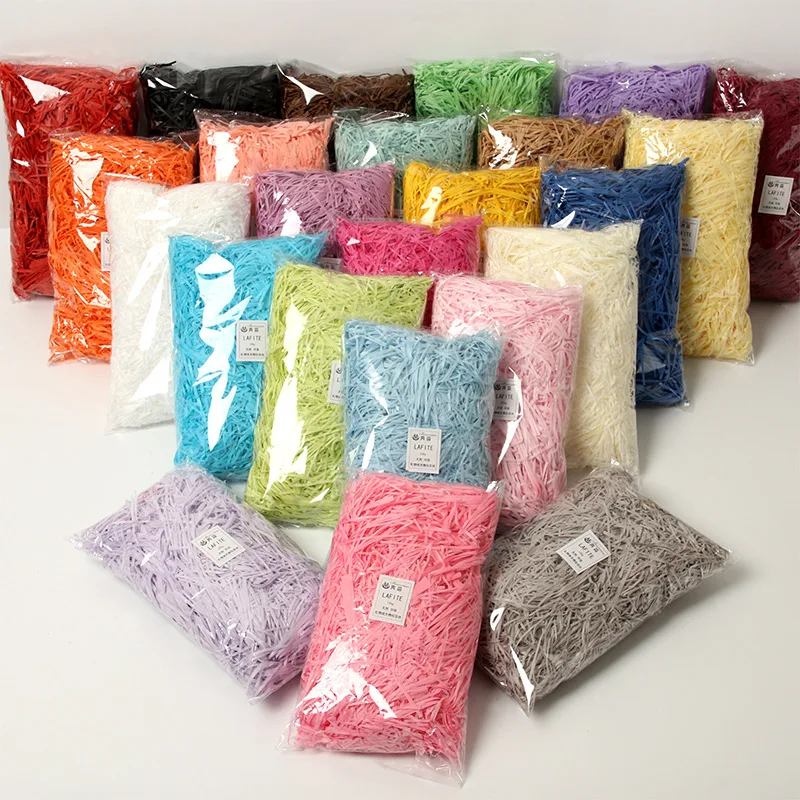100g Shredded Tissue Paper Baker Filler Package Wrap Gift Fit Box Bags Filler