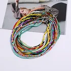 Beaded Necklace Fashion Bohemian Handmade Color Seed Beads Grils Beaded Necklace Boho Jewelry