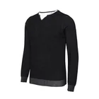 Best Quality Promotional Men Printed Knitted Pattern Crewneck Pullover Wool Sweater