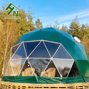 Uv-Resistant Canvas Tents Luxury Glamping Glamping Geodesic Dome House Tent For Tourist Resort