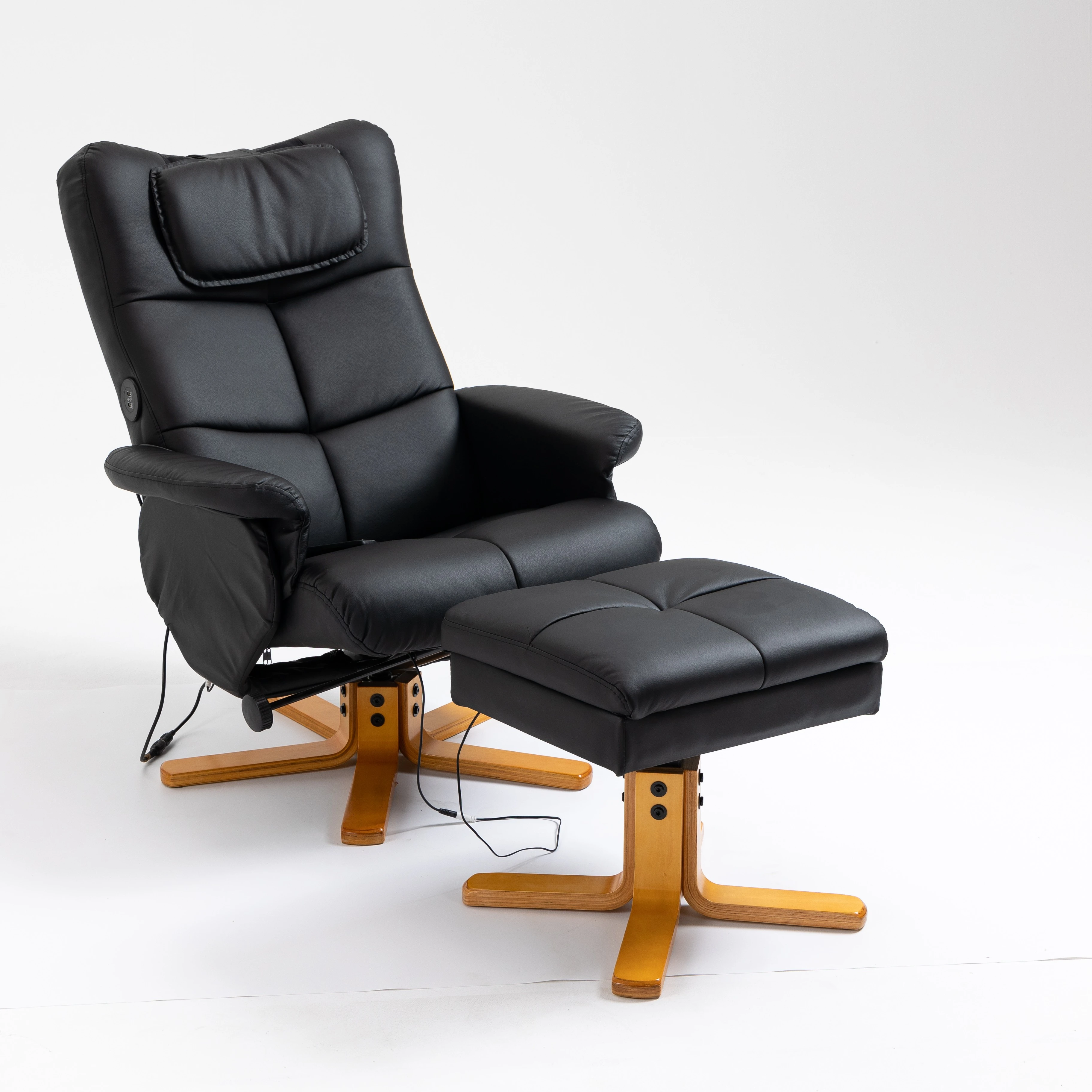 Luxury Boss Leather Ergonomic Massage Revolving Recliner Swivel Chair