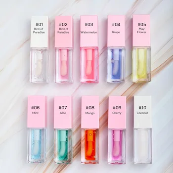 Moisturizing Clear Lipgloss Balm Hydrated Beauty Lips Enhancer Plant Extracts Serum Lip Plumping Oil For Fuller Lips