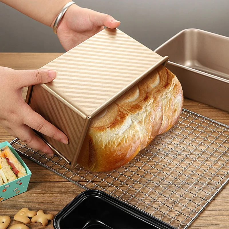 New Arrivals Baguette Loaf Pan Perforated Baking Tray Heavy Duty Carbon Steel Toast Box DIY Oven Baking Mold with Air Holes