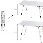 Table Aluminum Table Height Table Camping Outdoor Lightweight Adjustable Folding Table