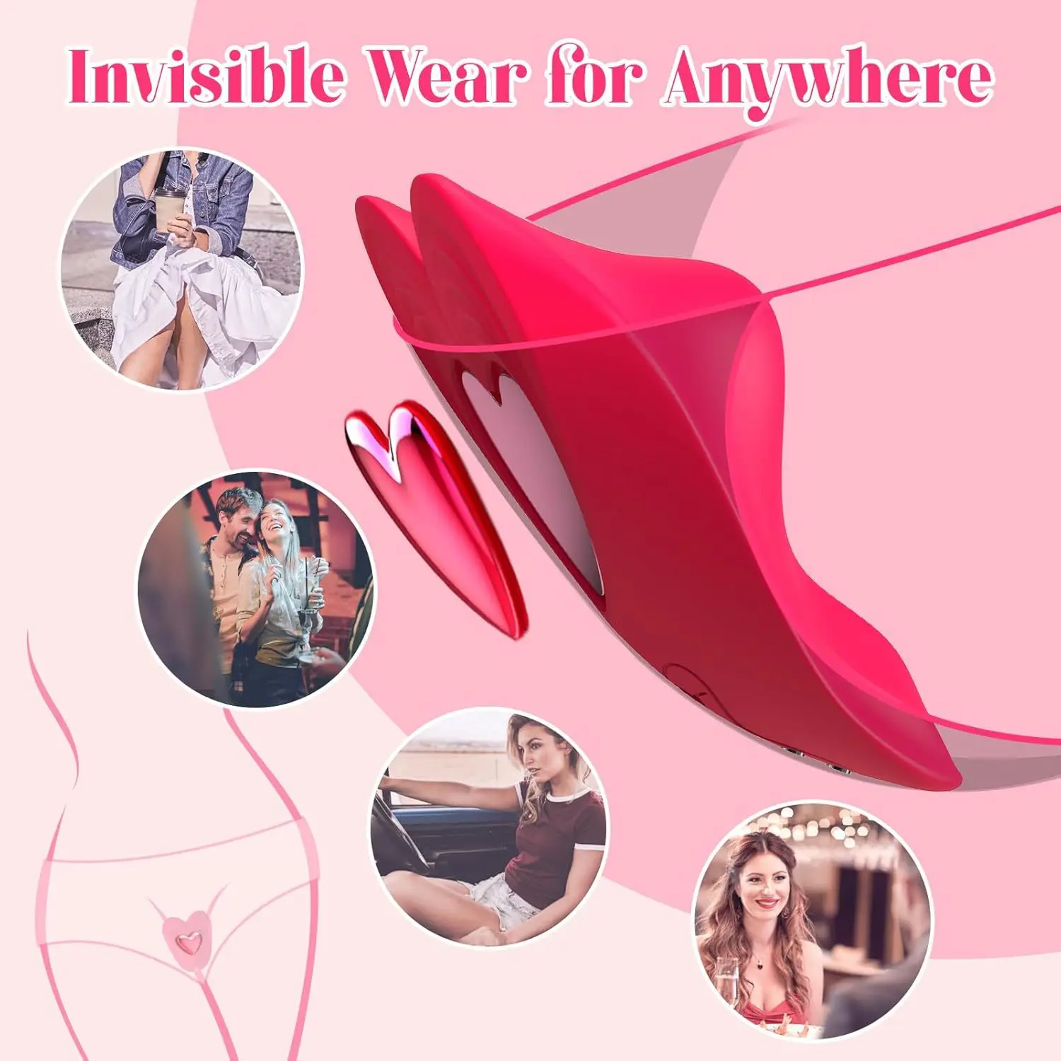 Mini-vibrateur à œufs sans fil contrôlé par l'application Jouets à porter longue distance pour couples