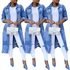 Tops Fashionable Autumn Ladies Casual Women Tops Jeans Jacket Denim Coat Fall 2021 Women Clothes