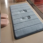 Memory Bath Mat Factory Wholesale Luxury Bathroom Microfiber Memory Foam Bath Mat
