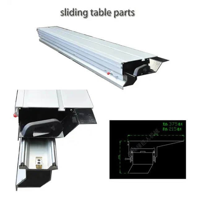 Panel saw machine sliding table accessories sliding table saw parts