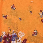 Orange Printed Fabric Custom Design Knitted Orange Jacquard Polyester Printed Patterned Fabric